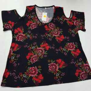 Blusa Señora Rosas Negras