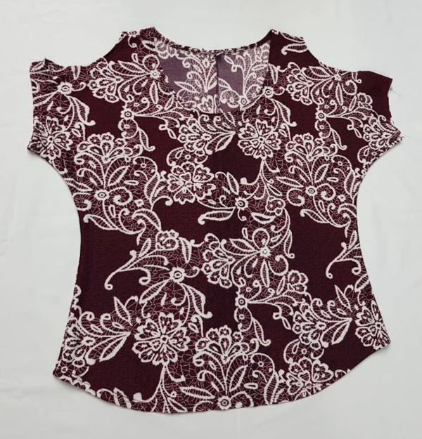 Blusa Flaca Vino Estampada