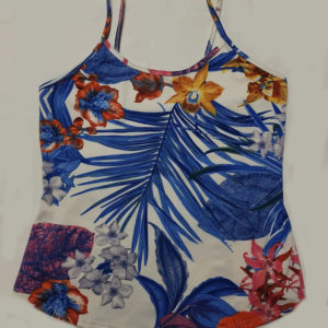 Blusa Señora Azul con Terracota