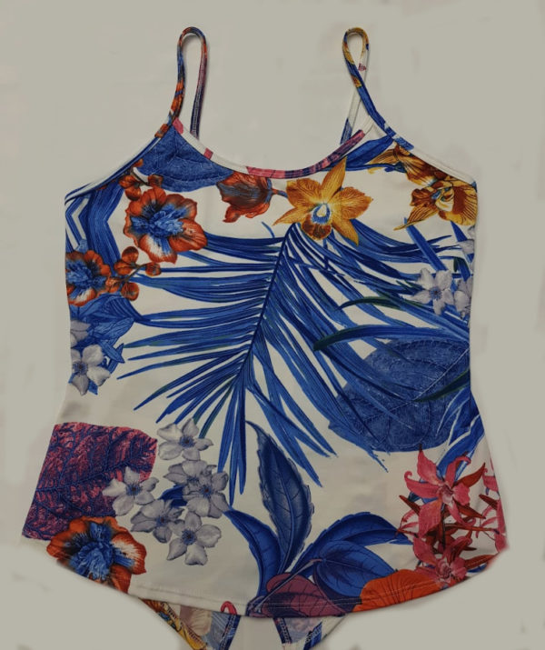 Blusa Señora Azul con Terracota