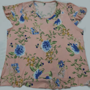 Blusa Salmón Flores